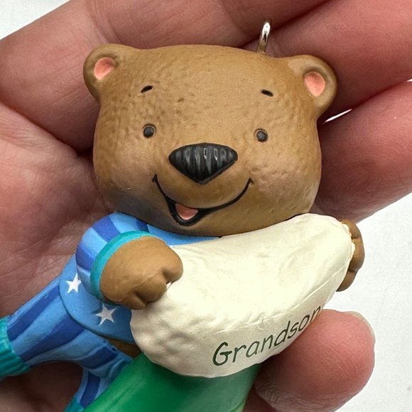 Hallmark Keepsake Ornament Grandson 2013 Bear Stocking Christmas Holiday - Picture 6 of 9